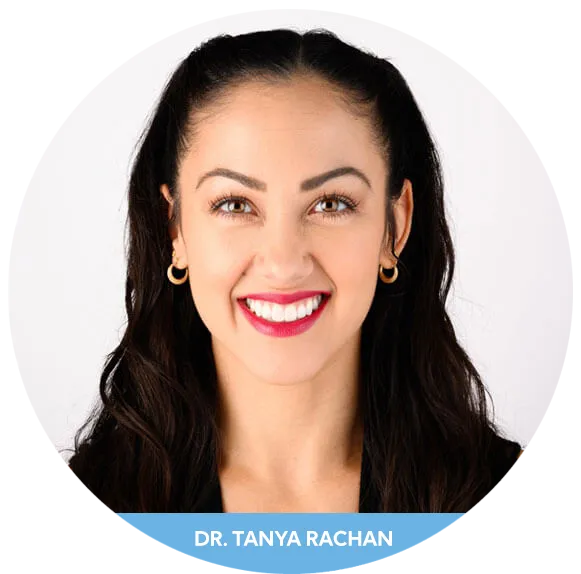 Dr. Tanya Rachan, dentist at Vibe Dentistry Spring, professional headshot portrait.