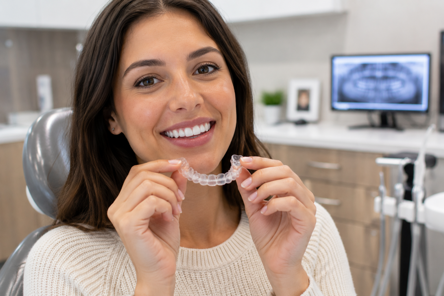 Cosmetic dentist providing Invisalign Spring TX clear aligners